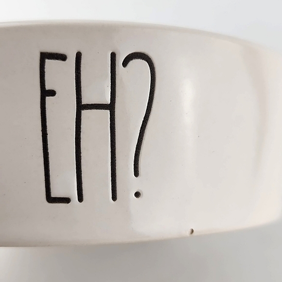 Rae Dunn 4" Cute White Dog Cat  Bowls Pet Dish by Magenta Large Letters EH? - Picture 4 of 6